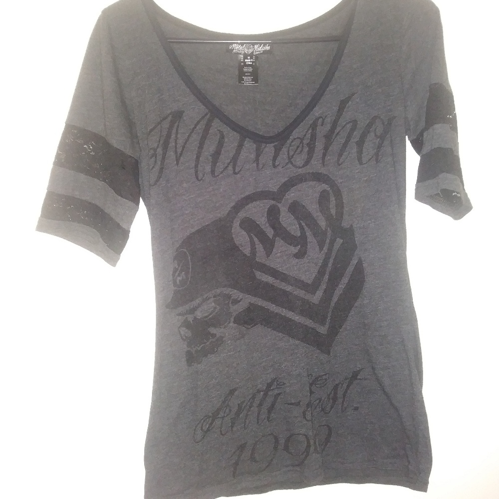 Black and gray shirt